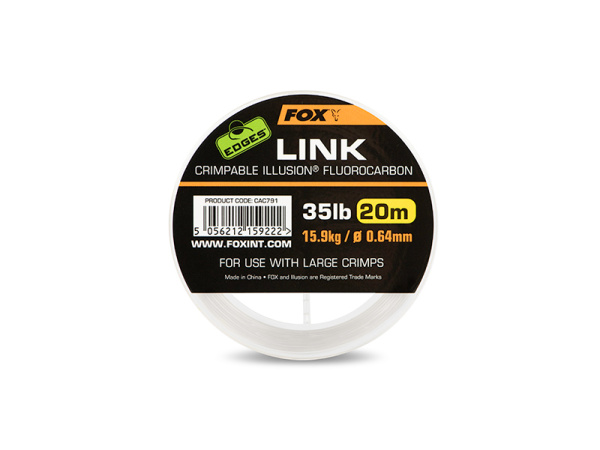FOX - Fluorocarbon Edges Link Illusion čirý 20 m