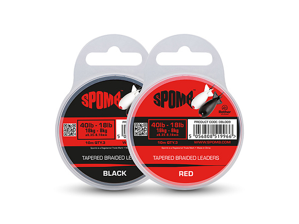 Spomb Tapered Braided Leaders 40lb-18lb