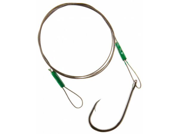Cormoran - Lanko 7X7 wire leader with loop and single hook vel.2/0 50cm 13kg bal.1ks