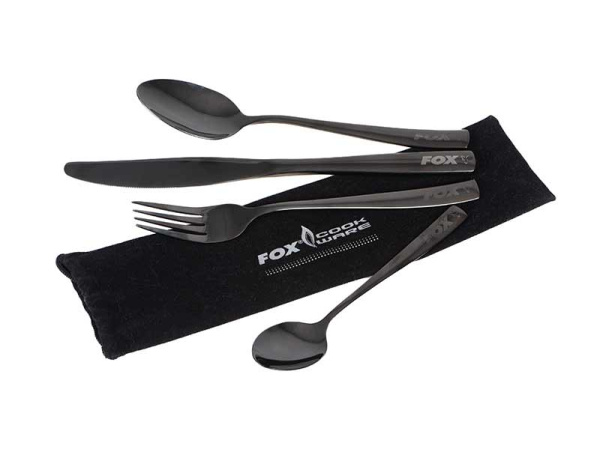 FOX - Sada Příborů Black Stainless Cutlery Set