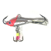 JAXON - Marmyška vertikál červeno / stříbrná 4,5g - 3,5cm