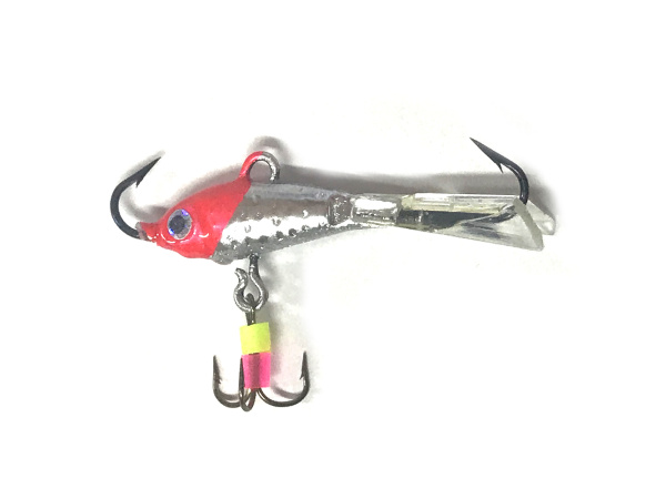 JAXON - Marmyška vertikál červeno / stříbrná 4,5g - 3,5cm