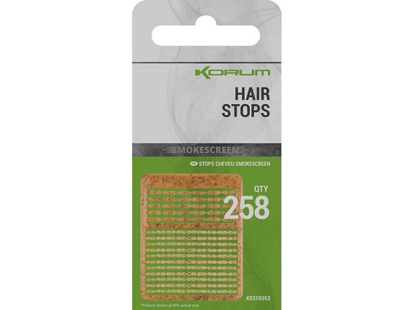 KORUM - Zarážky Smokescreen Hair Stops 258 ks