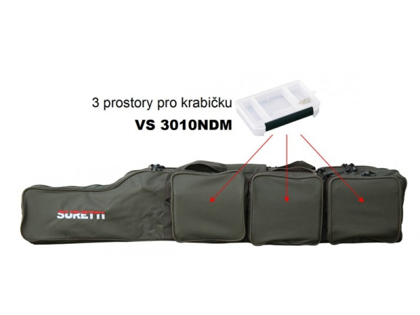 SURETTI - Pouzdro na pruty tříkomorové 
