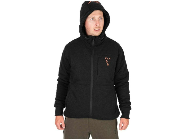 FOX - Mikina Collection Sherpa Hoodie Black & Orange