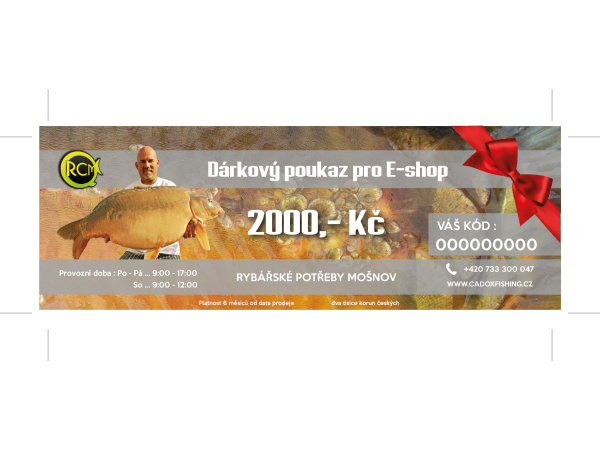 Dárkový poukaz E-shop 2000Kč