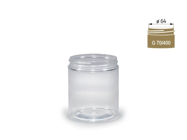 CADOX - Dóza šroubovací s černým víčkem - 250ml
