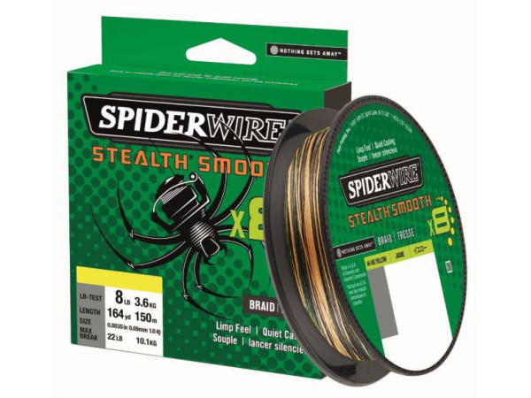 SPIDERWIRE - Šňůra Stealth smooth 8 - Camo
