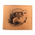 MERCUCIO - Kožená peněženka sv. hnědá - Candát s prutem