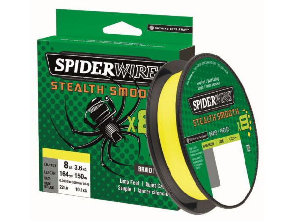 SPIDERWIRE - Šňůra Stealth smooth 8 - Yellow