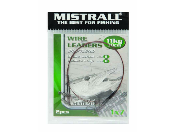 MISTRALL- Lanko WIRE LEADERS 1x7 30cm