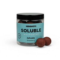 Mikbaits Rozpustné Boilie Soluble Jahoda 250 ml 24mm