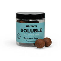 Mikbaits Rozpustné Boilie Soluble Broskev Pepř 250 ml 24mm