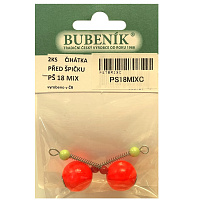 Bubeník - Číhátko před špičku 18mm, 2ks barva červená Výprodej