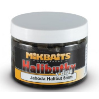 Mikbaits - Halibutky v dipu 150ml / 8mm - Jahoda Halibut