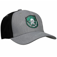 MADCAT - Kšiltovka Skull Badge, grey melange - VÝPRODEJ