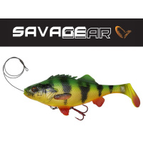 SAVAGE GEAR - Nástraha 4D Perch shad 17,5cm / 67g - Firetiger