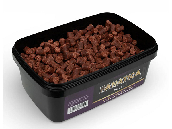 Mikbaits Pelety Fanatica Krab Ančovička Mango 700 g 6 mm