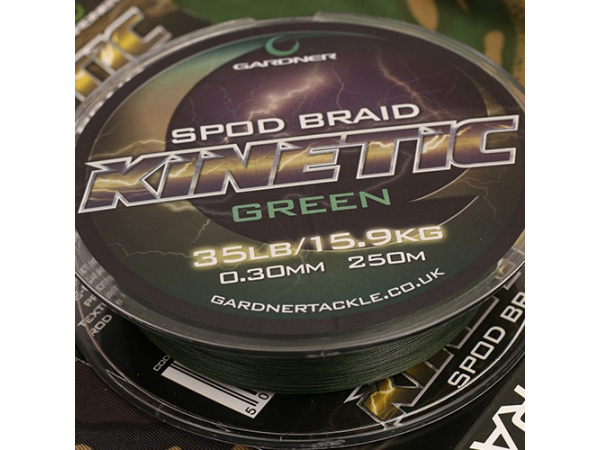 Gardner Splétaná šňůra Kinetic Spod Braid, 250m, 35lb (15.9kg) 0.30mm