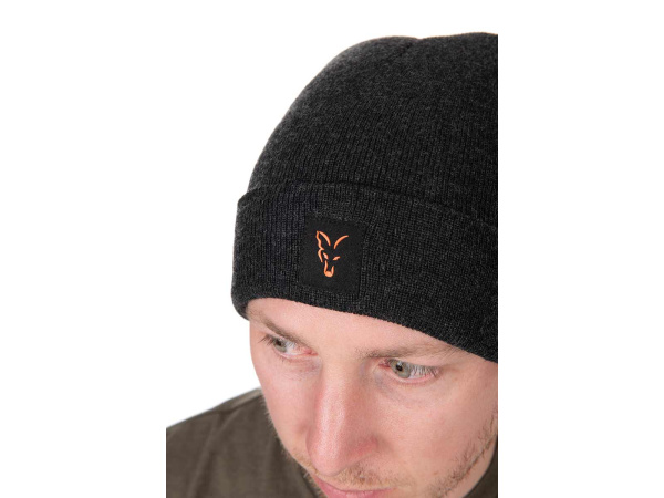 Fox Collection Beanie - Black/Orange