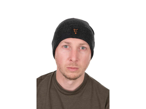 Fox Collection Beanie - Black/Orange