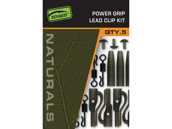 FOX - Montáž Edges Naturals Power Grip Lead clip kit, 5ks
