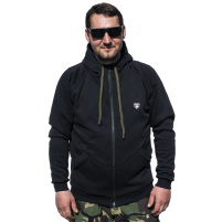 Giants fishing Giants Fishing Mikina se zipem a kapucí černá |vel. XL