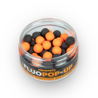 Mikbaits - Plovoucí Fluo mini boilie 100ml, 10mm - Broskev Pepř