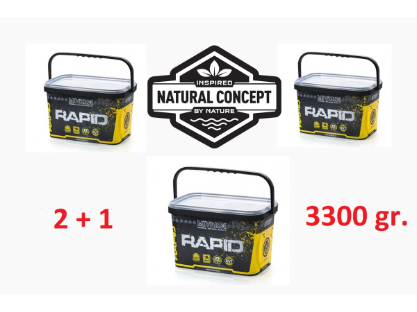Akce 2+1 Rapid Boilies Platinum 24mm 3,3kg