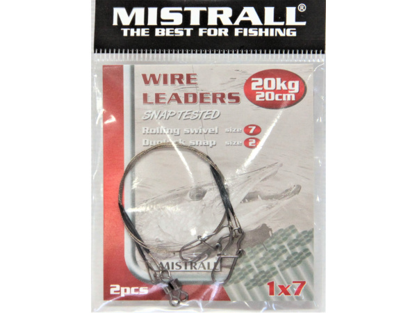 MISTRALL- Lanko WIRE LEADERS 1x7 20cm