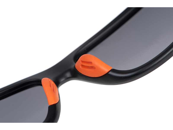 Fox Collection Black & Orange Shades – Grey Lens