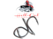 Hell-Cat - Jednoháčky s očkem Live Bait 4X Strong vel : 6/0 - 3ks