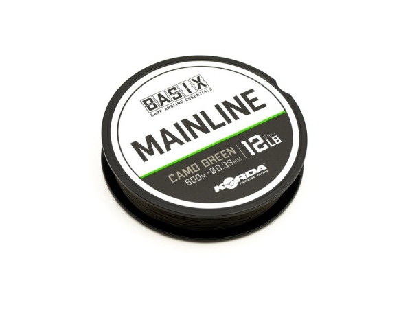 KORDA Vlasec Basix Main Line Camo Green 12lb/0.35mm 500m