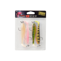 FOX - Sada gumových nástrah s jiggem (12g, 4/0) Zander pro UV 12cm