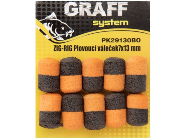 GRAFF - ZIG RIG, Plovoucí váleček 7x13mm, 10ks