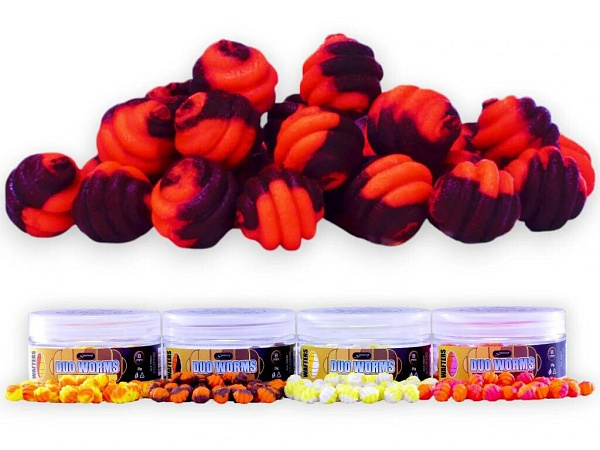 SPORTCARP - Neutrálně vyvážené Worms Duo, 8mm, 25g - Wild Strawberry