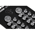 KORDA Zarážky Na Nástrahu Floss Caps Clear Čiré 20 ks