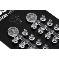 KORDA Zarážky Na Nástrahu Floss Caps Clear Čiré 20 ks
