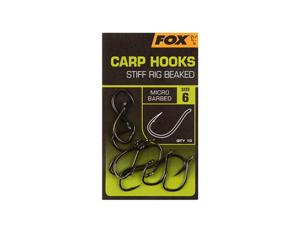 FOX - Háčky carp hooks STIFF RIG BEAKED bal.10ks