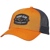 SAVAGE GEAR - Kšiltovka Badge Trucker Cap Orange
