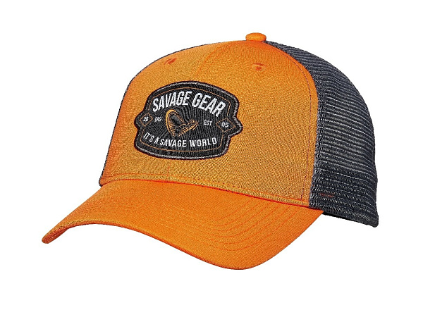 SAVAGE GEAR - Kšiltovka Badge Trucker Cap Orange