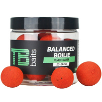 TB baits - Vyvážené Boilie Balanced + Atraktor Peach Liver 100g 20-24mm