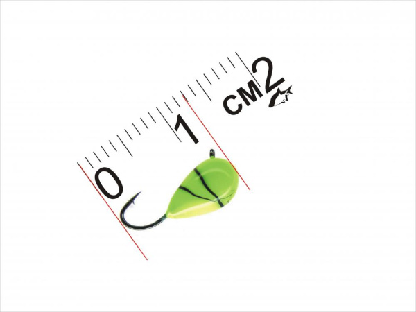 JAXON - Marmyška pruhovaná zelená 13mm - 1g