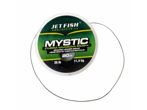 JET FISH - Návazcová šňůra Mystic 25lb - 20m