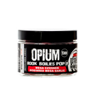 GENLOG OPIUM HOOK BOILIES Pop Up 15mm Robin red-Garlic / Robin red-Česnek 150ml