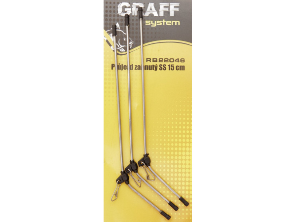 GRAFF - Průjezd zahnutý kovový 15cm - 3ks