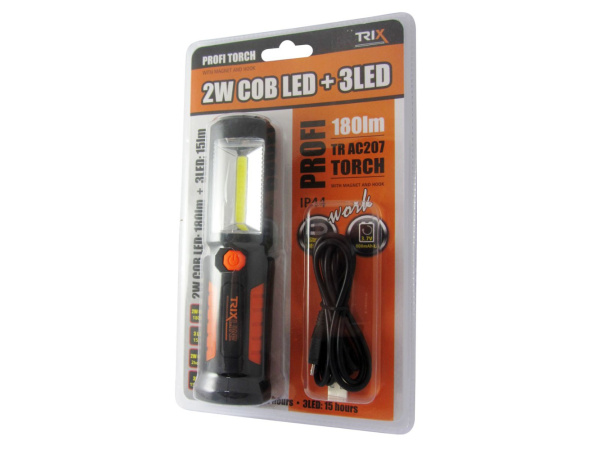 BC - Baterie - Svítilna BC TR AC 207 COB + 3 LED, 180lm