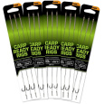 FOX - Návazce Carp Ready Rigs Wide Gape Barbless, 3ks, 20lb,