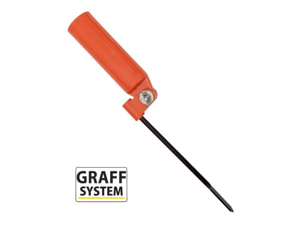 GRAFF - Držák prutu sklopný - Oranžový