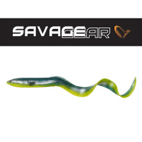 SAVAGE GEAR - Umělá nástraha 3D Real eel 15cm / 12g - Green yellow glitter